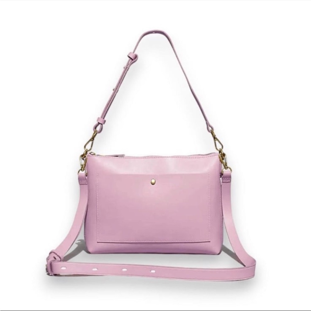 Madewell Transport Leather Crossbody Shoulder Bag in Warm Thistle